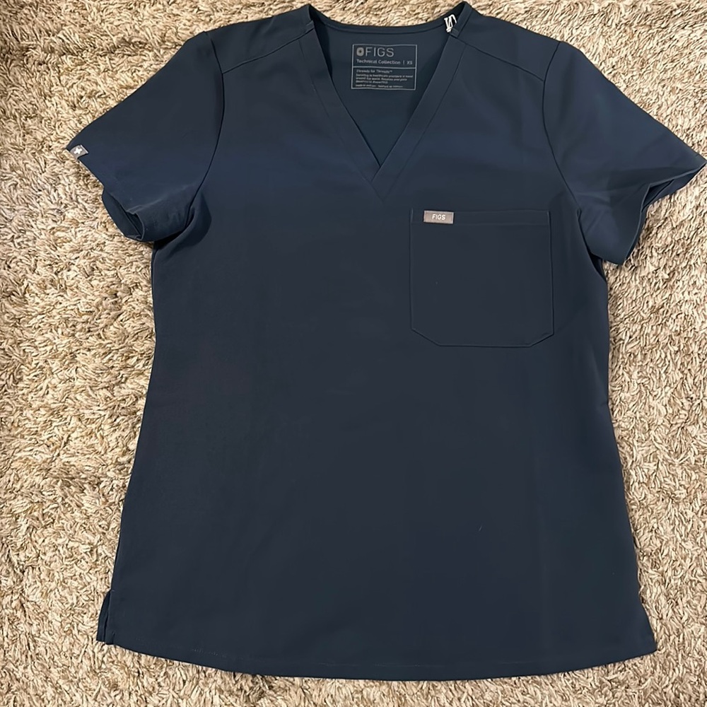 Figs Catarina Scrub Top Dark Harbor